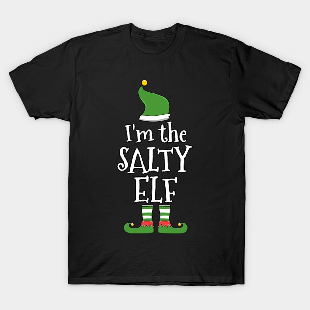 Salty Elf Costume for Matching Family Christmas Group T-Shirt by jkshirts